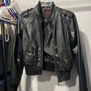 Faux leather jacket